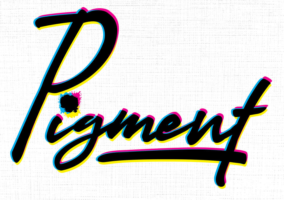 The logotype for an upcoming card came called Pigment.